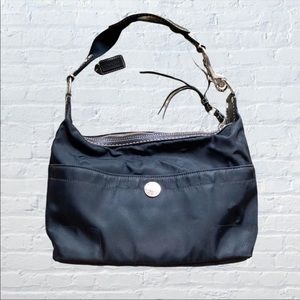 Coach nylon hobo shoulder bag
